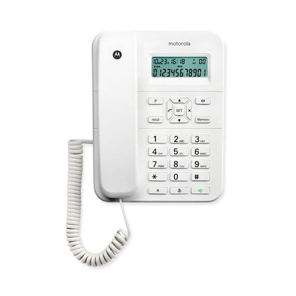 Motorola ct202 telefono ml id lcd blanco