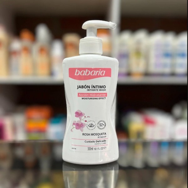 Babaria rosa mosqueta jabon intimo cuidado diario 300ml