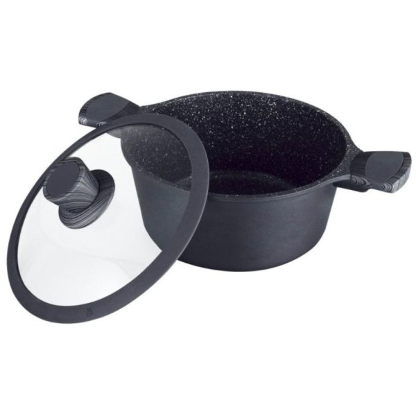 Cacerola aluminio fundido premium alta piedra 20cm